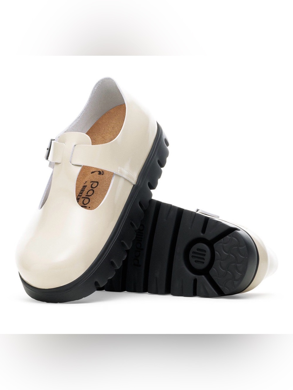 Birkenstock Paris Papillio Chunky Mary Jane In Color Oyster EU36